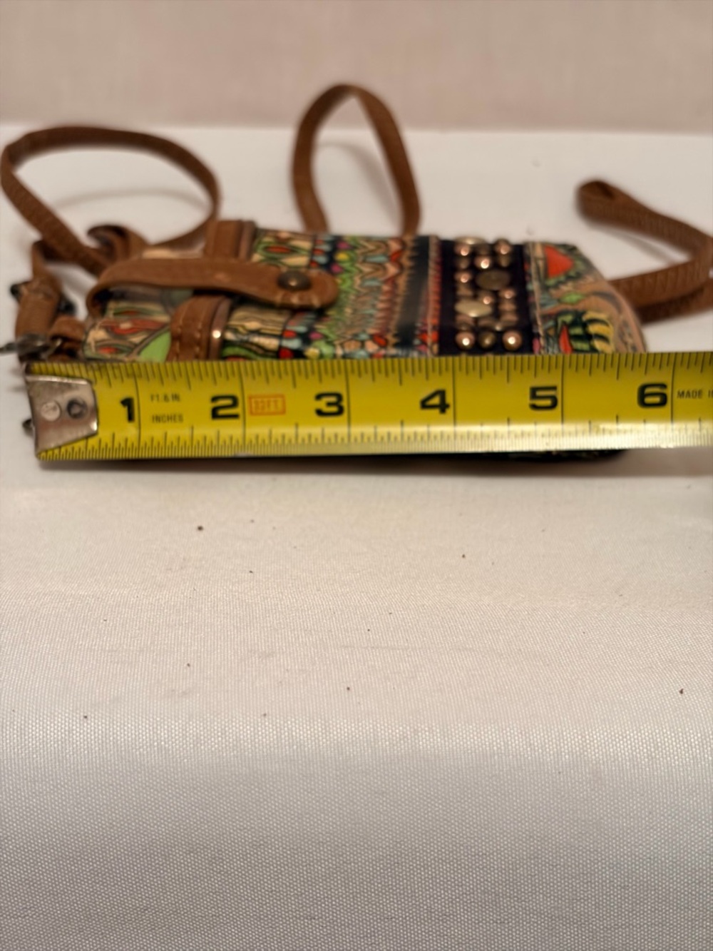 SakRoots Boho Printed Crossbody Phone Wallet in Multi-Color - Picture 5 of 6